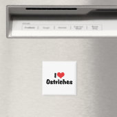 I Liebe Herzrauschen - Straußenlover Magnet (In Situ (Geschirrspüler))