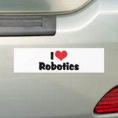 I Liebe Herzrobotik - Roboter Lover Autoaufkleber (Auf Auto)
