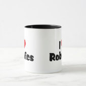 I Liebe Herzrobotik - Roboter Lover Tasse (Zentrum)