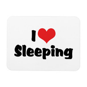 I Liebe Herzschlafen - Schlafen Lover Magnet