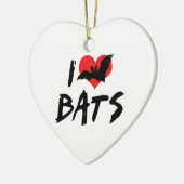 I Liebe Herzschlag Keramik Ornament (Links)