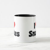 I Liebe Herzschlangen Tasse (Zentrum)