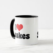 I Liebe Herzschlangen Tasse (Vorderseite Links)