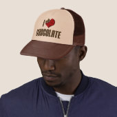 I Liebe Herzschokolade - Candy Bar Cocoa Lover Truckerkappe (Beispiel)