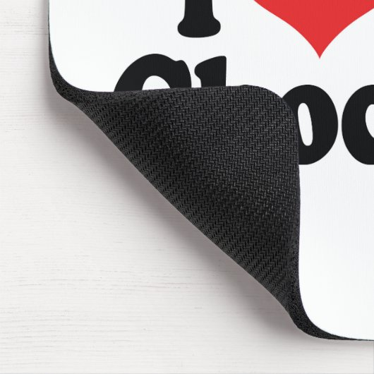 I Liebe Herzschokolade - Kakaoliebhaber Mousepad (Ecke)