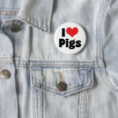 I Liebe Herzschweine Button (Beispiel)