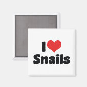 I Liebe Herzsnails Magnet (Vorderseite/Rückseite)