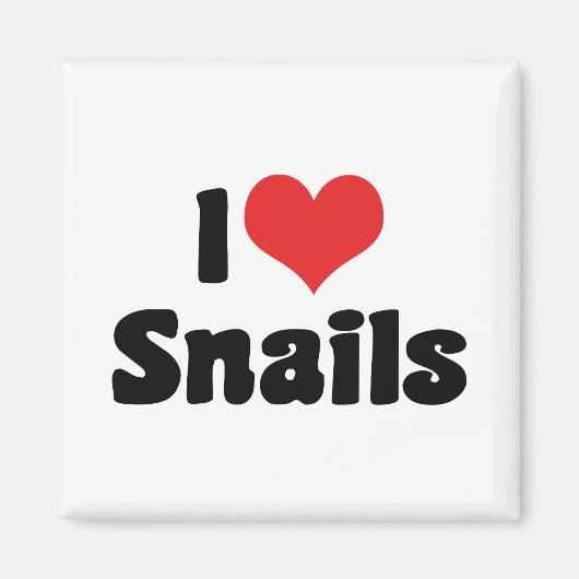 I Liebe Herzsnails Magnet (Vorne)
