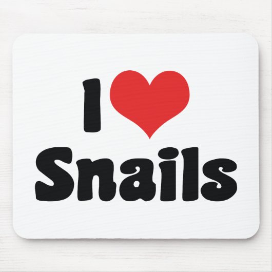 I Liebe Herzsnails Mousepad (Vorne)