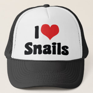 I Liebe Herzsnails Truckerkappe