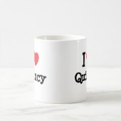 I Liebe Herzstillstand personalisiert Kaffeetasse (Mittel)
