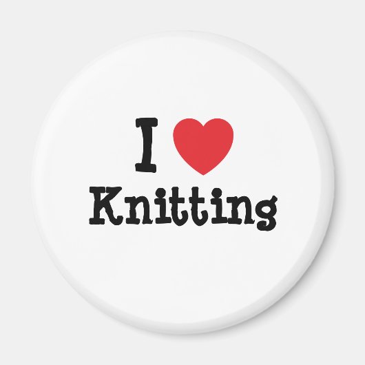 I Liebe Herzstillstand personalisiert Magnet (Vorne)