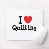 I Liebe Herzstillstand personalisiert Mousepad (Mit Mouse)