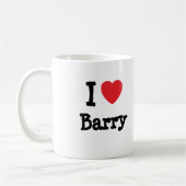 I Liebe Herzstück personalisiert Kaffeetasse (Links)