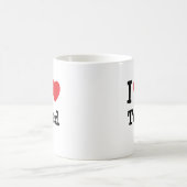 I Liebe Herzstück personalisiert Kaffeetasse (Mittel)