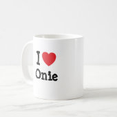 I Liebe Herzstück T - Shirt Kaffeetasse (Vorderseite Links)