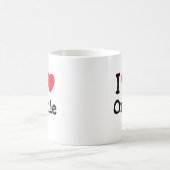 I Liebe Herzstück T - Shirt Kaffeetasse (Mittel)