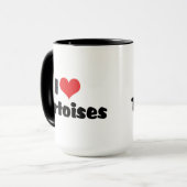 I Liebe Herztortoises - Schildkröte Tasse (Vorderseite Links)