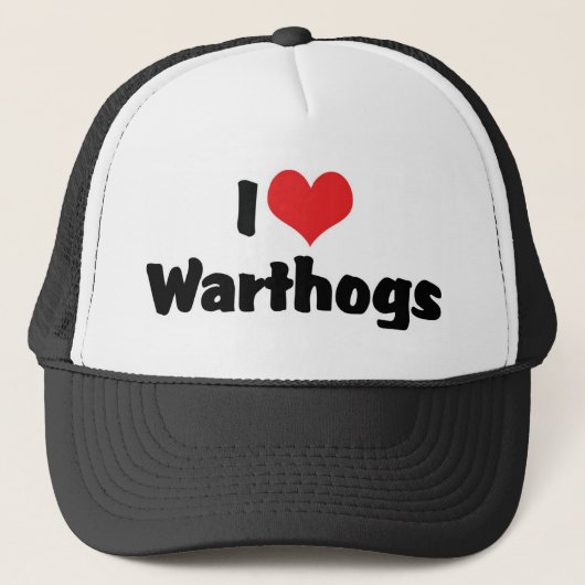I Liebe Herzwarthogs Truckerkappe (Vorderseite)