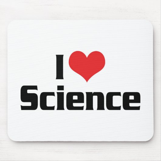 I Liebe Herzwissenschaften Mousepad (Vorne)
