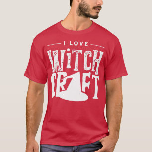 I Liebe Hexerei Broom Hexenhuhe T-Shirt