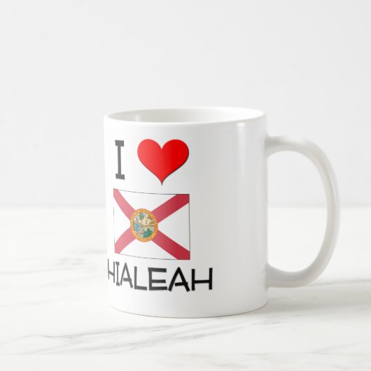 I Liebe HIALEAH Florida Kaffeetasse (Rechts)
