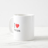 I Liebe Hiccups Kaffeetasse (Vorderseite Links)