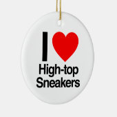 i Liebe High-Top-Sneaker Keramik Ornament (Rechts)