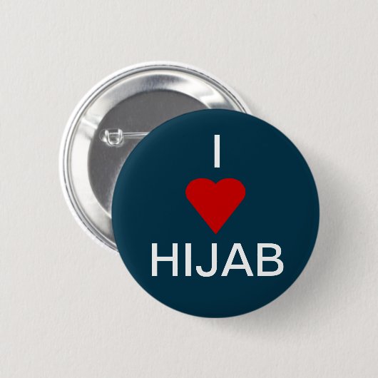 I Liebe Hijab Button (Vorne & Hinten)