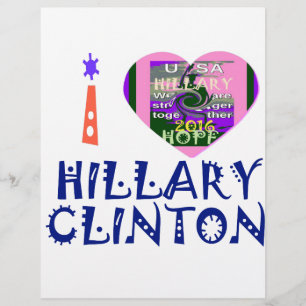 I Liebe Hillary Clinton für US-Präsident Heart