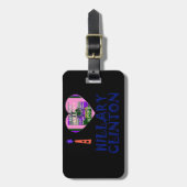 I Liebe Hillary Clinton für US-Präsident Heart Gepäckanhänger (Vorderseite vertikal)