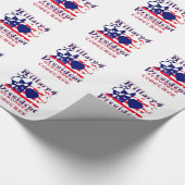 I Liebe Hillary für US-Präsident Wir sind stark Geschenkpapier (Ecke)