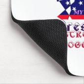 I Liebe Hillary für US-Präsident Wir sind stark Mousepad (Ecke)
