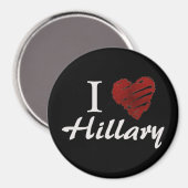 I Liebe Hillary Magnet (Vorderseite/Rückseite)