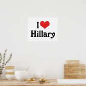 I Liebe Hillary Poster (Küche)