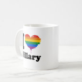 I LIEBE HILLARY PRIDE -.pnng Kaffeetasse (Vorderseite Links)