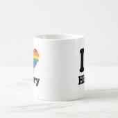 I LIEBE HILLARY PRIDE -.pnng Kaffeetasse (Mittel)