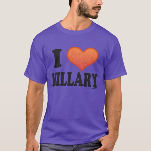I Liebe Hillary T-Shirt (Vorderseite)