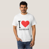 I Liebe Himbeere T-Shirt (Vorne ganz)