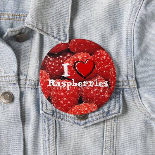 I Liebe-Himbeeren Button (Beispiel)