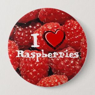 I Liebe-Himbeeren Button