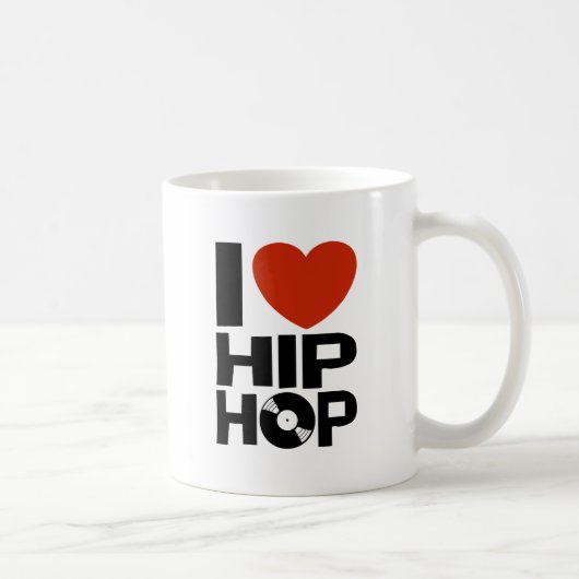 I Liebe Hip Hop Kaffeetasse (Rechts)