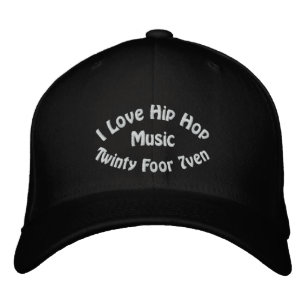 I Liebe Hip Hop Music Bestickte Baseballkappe
