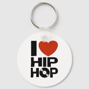 I Liebe Hip Hop Schlüsselanhänger