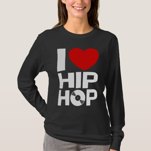 I Liebe Hip Hop T-Shirt (Vorderseite)