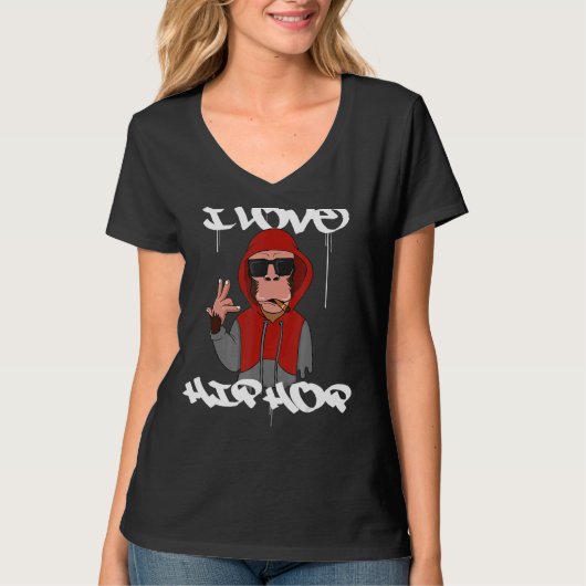 I Liebe Hip Hop T-Shirt (Vorderseite)