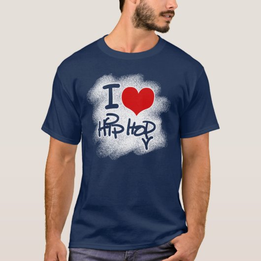 I Liebe Hip Hop T-Shirt (Vorderseite)