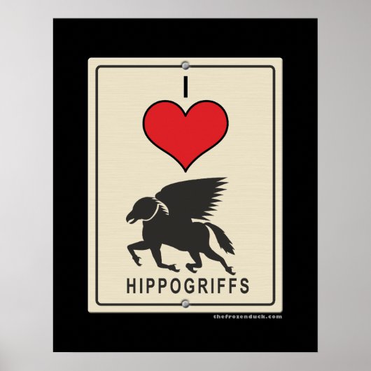 I Liebe HIpogriffs Poster (Vorne)