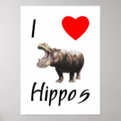 I Liebe Hippos (2) Poster (Vorne)