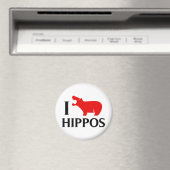 I Liebe Hippos Magnet (In Situ (Geschirrspüler))